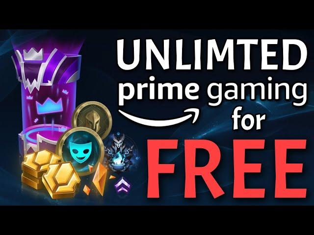Unlimited Prime Gaming Rewards for FREE! RP, skin and more!