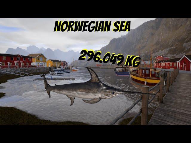 Russian Fishing 4 RF4 - Norwegian Sea - Very close to trophy very close to not seeing it