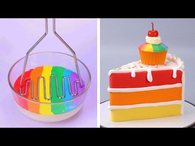 Top 10 Trending Rainbow Cake Decorating Tutorials | How To Make Rainbow Cake Compilation