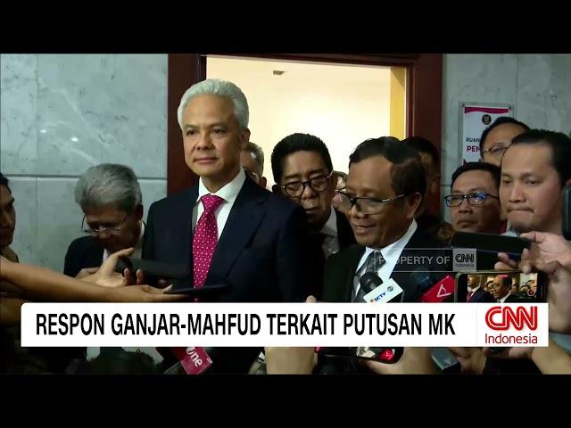 Terima Hasil Putusan MK, Ganjar-Mahfud Ucapkan Selamat Bekerja untuk Pemenang Pilpres 2024