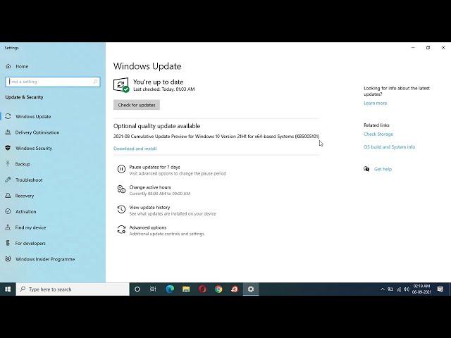 Windows 10 Cumulative Update For Version 21H1 x64 Based Systems - Little Bit Good!