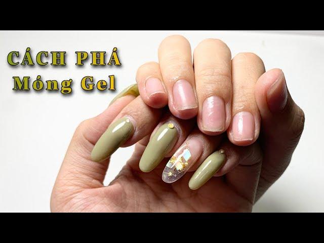 #THÁO MÓNG GEL đơn giản chỉ bằng móng giả | Phượng Phạm