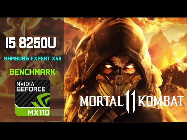 Mortal Kombat 11 Nvidia Geforce MX110 i5 8250u Benchmark Samsung Expert X40