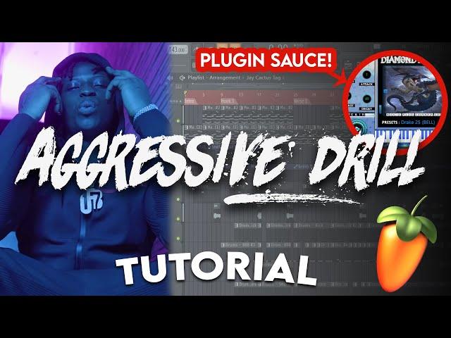 MAKING AN AGGRESSIVE UK DRILL BEAT FOR ABRA CADABRA (UK Drill Tutorial - FL Studio)
