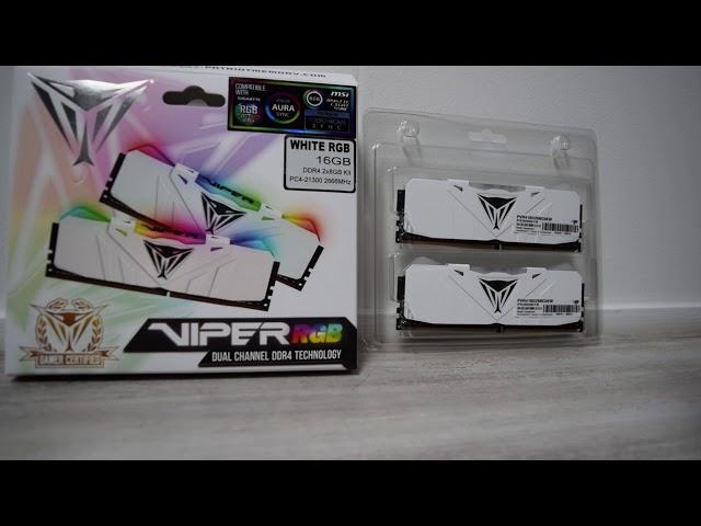 Patriot Viper RGB DDR4 2666mhz Memory - White