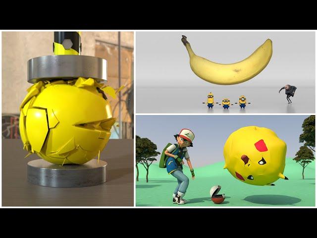 Minions, Pikachu, Pacman - Fun Ways to Die Compilation 