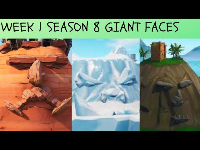 VISIT A GIANT FACE IN THE DESERT, THE JUNGLE AND THE SNOW BIOME - SEASON 8 WEEK 1