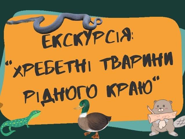 Екскурсія "Хребетні тварини рідного краю"