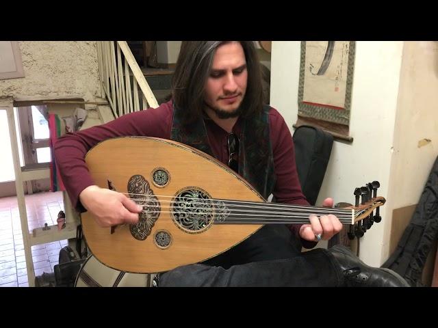 Kingwood-cedar arabic oud played by ILIAS made by Dimitris Rapakousios