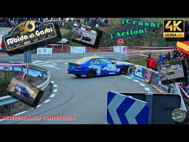 Subida al Garbí 50 2024 4K,  Crash, Mistakes & Action  !!! #automobile #motorsport #car #rallycar