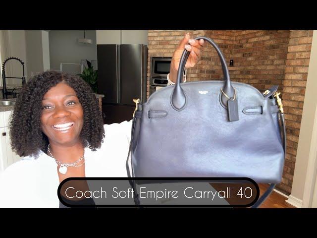 COACH EMPIRE CARRYALL 40| THE NEW “IT” BAG| BETTER THAN THE ROW MARGAUX?| UNBOXING + REVIEW