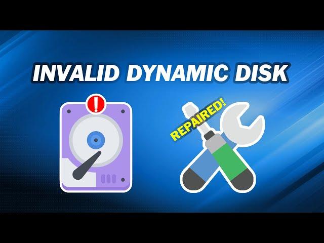 How to Repair Invalid Dynamic Disk | Convert Invalid Dynamic Disk to Basic