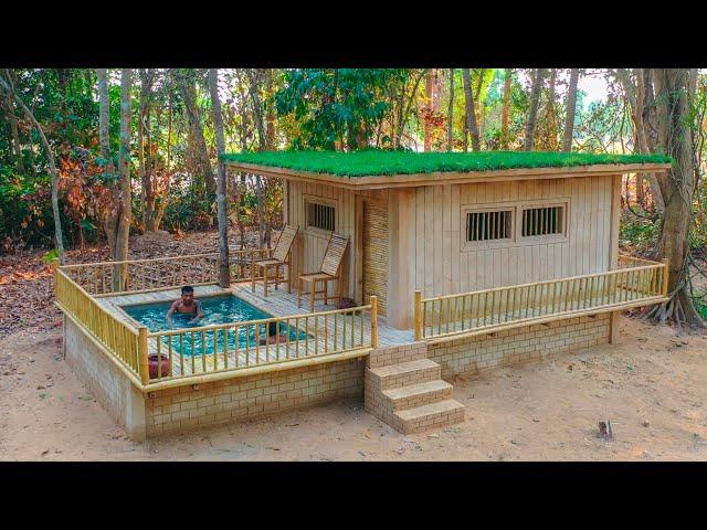 Building Two Story Villa With Private Underground Living Room and Swimming Pool