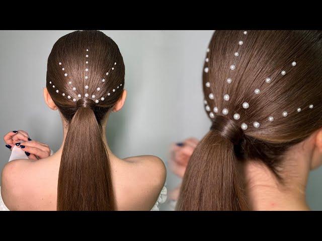 How to make the STYLISH SLEEK PONYTAIL with crystals