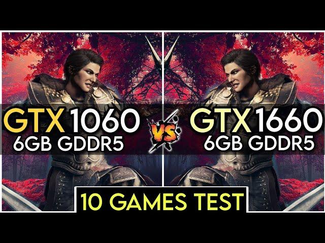 GTX 1060 (6GB) vs GTX 1660 | Test In 10 Games | How Big Difference ?