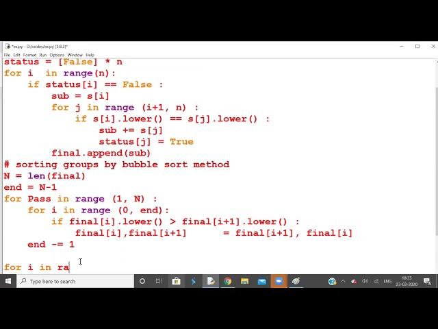 NEC Programming Practice Session - Sort Arrange Program #CodeClass #Coding