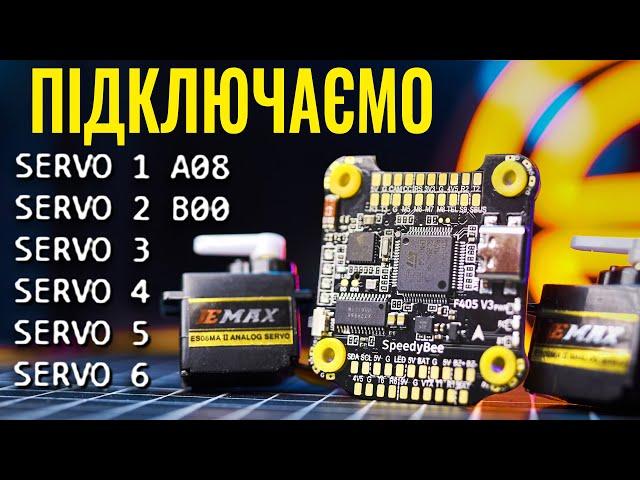 Сервопривід на FPV дрон. Налаштовуємо на прикладі SpeedyBee F405 V3. SERVO_TILT, CHANNEL_FORWARDING