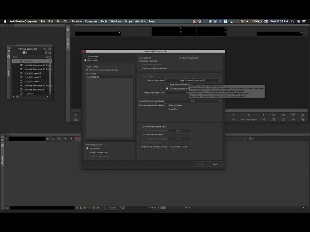 How to Link and Transcode in Avid Media Composer