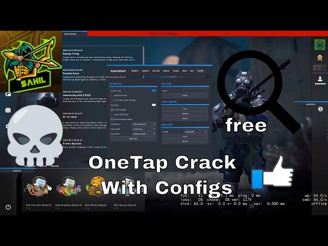 How To Download OneTap v3 Crack on Csgo | (legit+rage configs) | Bypass Included