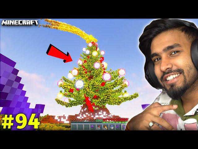 TECHNO GAMERZ BUILD A CHRISTMAS TREE HOUSE IN MINECRAFT I TECHNO GAMERZ I UJJWAL GAMING