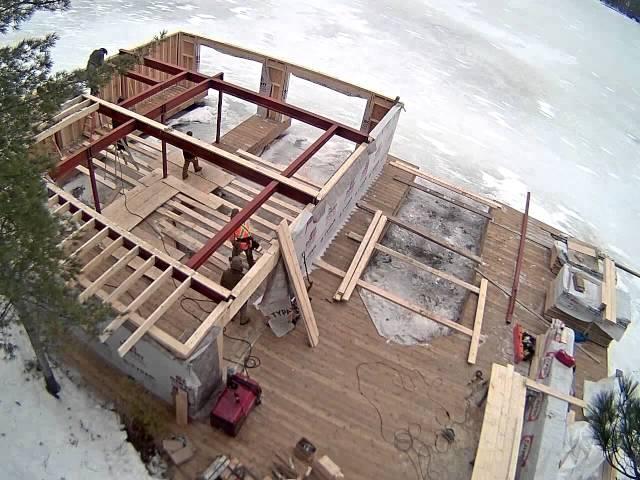 Building a boathouse in Muskoka