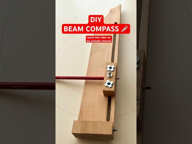 how to make diy beam compass/ trammel #diyprojects #diywoodcraft #woodworkingtools #diyeasycrafts