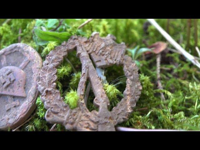 Found German awards in the forest near Soviet positions