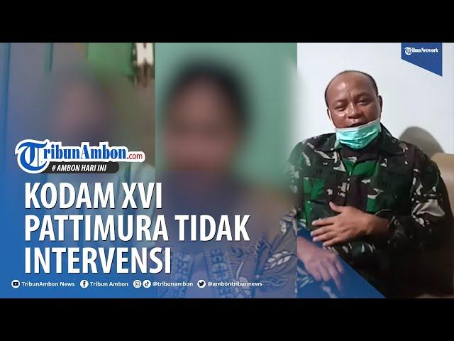 Viral Video Mesum Melibatkan Anak Anggota TNI di Ambon, Kodam XVI Pattimura Tidak Intervensi