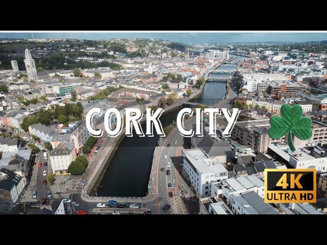 Cork City Centre 4K drone tour