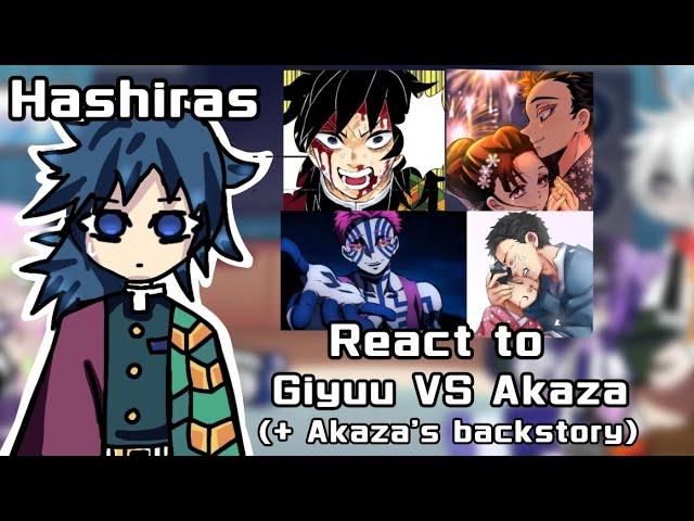 //Hashiras react to Giyuu Tomioka VS Akaza//2X SPEED//Demon slayer//KNY//Reaction//Part 4//