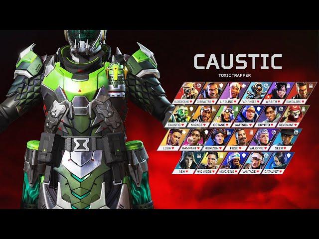 Caustic MYTHIC INTRO SELECT ANIMATIONS - Apex Legends Season 16