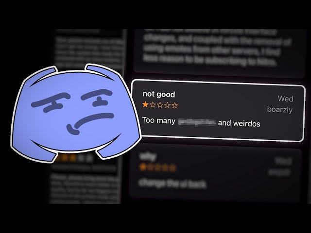 Reading Terrible Reviews of Discord...