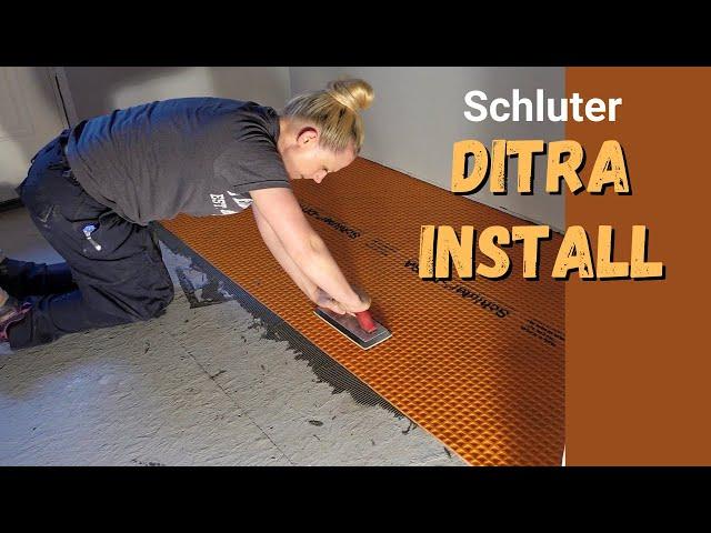 DIY Schluter DITRA Install Over OSB Wood Subfloor – Tile Underlayment (Mudroom & Bathroom:Episode 1)