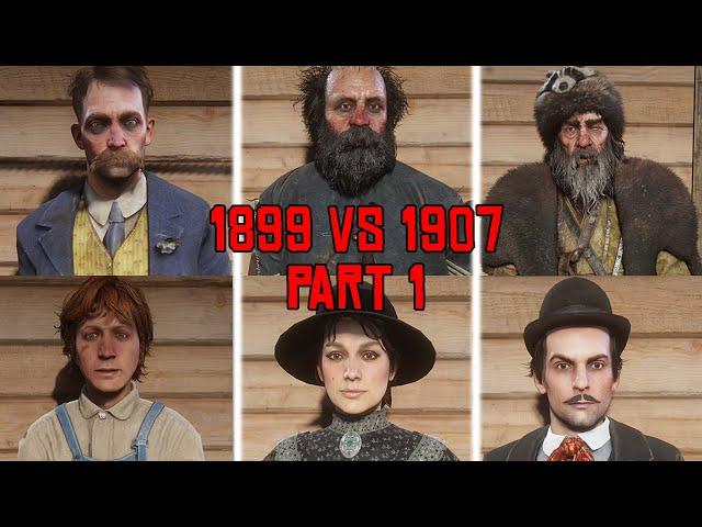 Red Dead Redemption 2 1899 vs 1907 Characters Changes Part 1