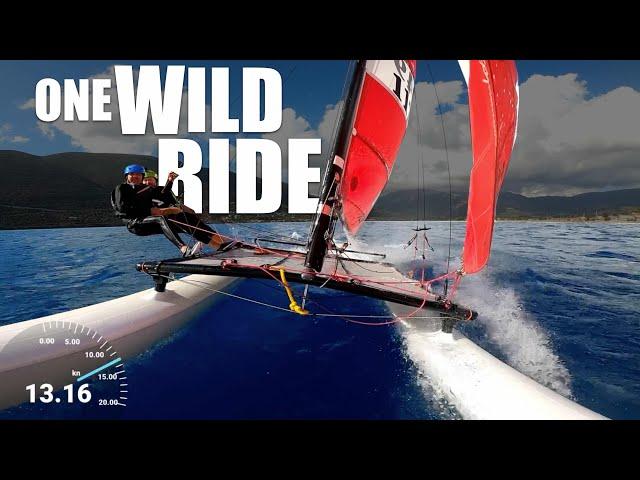 Hobie 16 Joyride: Dealing with gusty shifty conditions