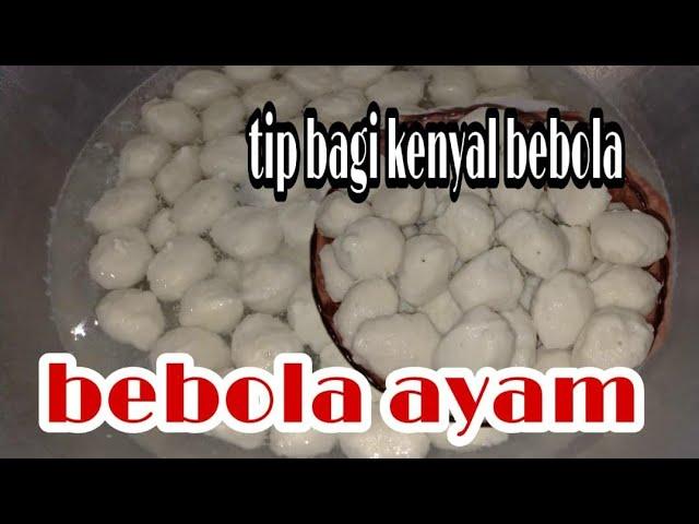 cara buat bebola ayam kenyal by Kak nur