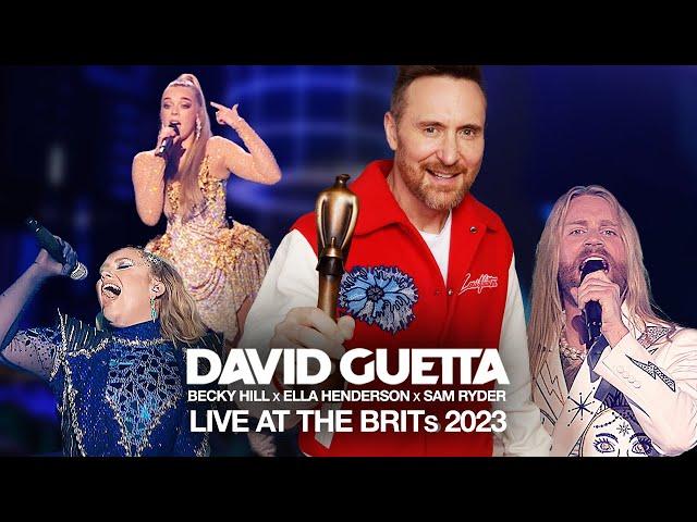 David Guetta, Becky Hill, Ella Henderson, Sam Ryder - Medley (Live at The BRIT Awards 2023)