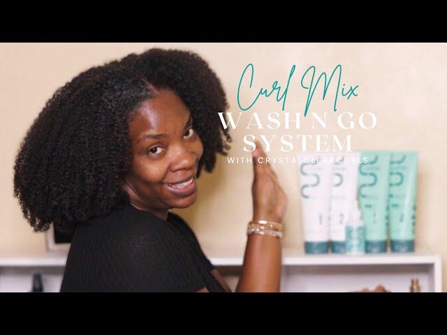 Curl Mix Wash N Go System| Using Medium Hold Gel on Type 4 Natural Hair