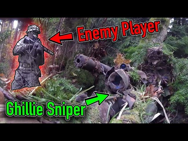 Invisible Ghillie Sniper Unbelievable Airsoft Gameplay