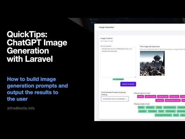 QuickTips: ChatGPT/OpenAI API and Laravel for Images