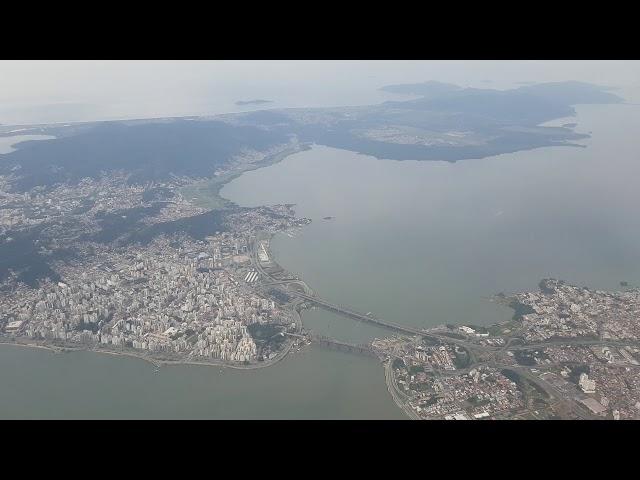 Florianópolis decolagem e sobrevôo