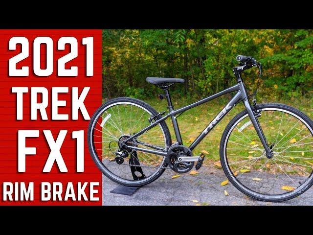 Beginner Trek Hybrid Bike | 2021 Trek FX 1 Rim Brake Fitness Commuter Hybrid Bike Review & Weight