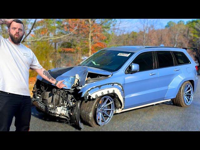 I Bought A DESTROYED Widebody Trackhawk At Auction!