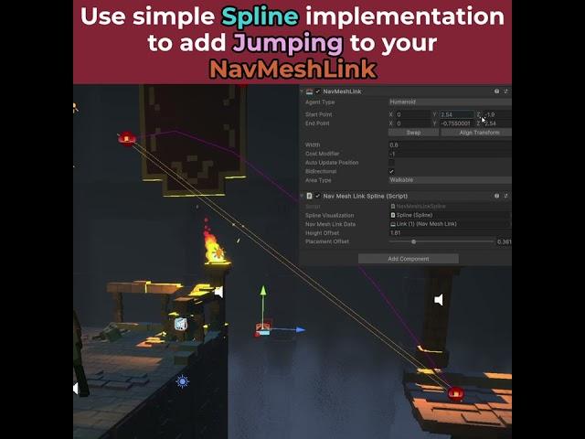 Adding Jump to NavMesh Agent in Unity using Spline