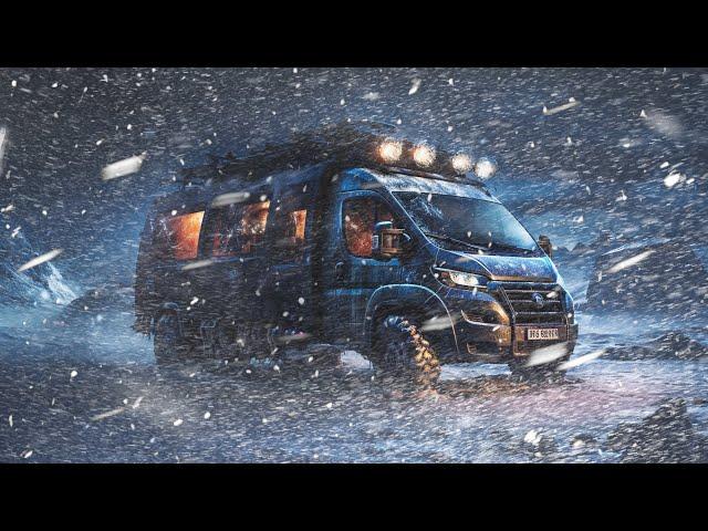 Surviving a Brutal Blizzard, Extreme Van Life Winter Camping in SNOW STORM, Stuck in Arctic #vanlife