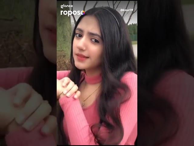 glance roposo video status | short love status | panjabi romance romantic gold digger girl