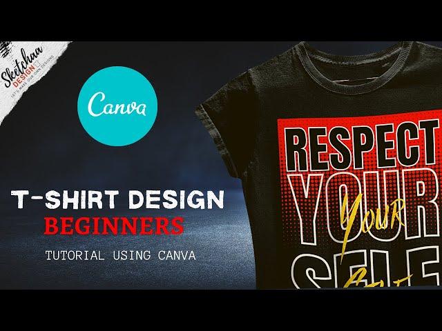 How To Design a T shirt Graphic In 5 Minutes In Canva | Beginner T-Shirt Design