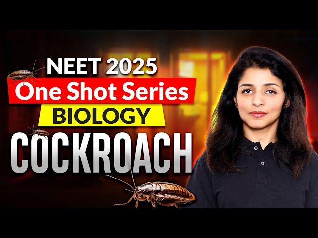 Complete Cockroach in One Shot | Tina Ma'am I NEET 2025 I Mission 720/720 I Motion NEET #biology