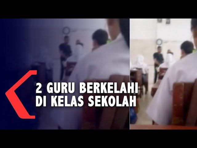 Viral, Dua Guru Berkelahi di Ruang Kelas Saat Mengajar