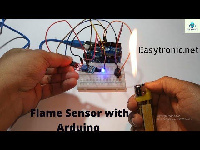 #6 Arduino Beginner Tutorial - Buzzer & LED Alarm Flame Sensor using Arduino UNO